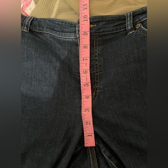 18 W Lauren Ralph Lauren Classic Blue Women's Jeans Modern-Straight Curvy - Picture 8 of 16